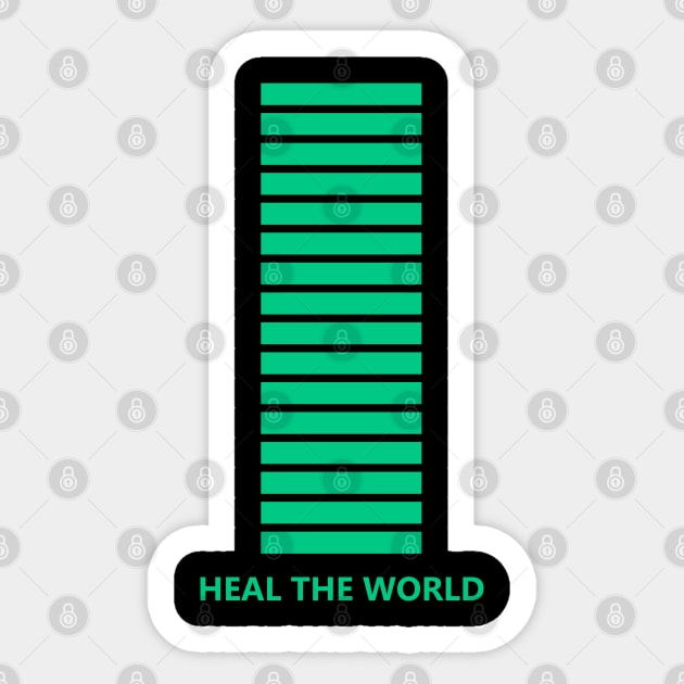 Heal The World Sticker by CTShirts